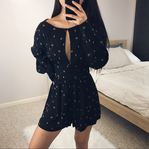 Free People Pants - NWT Free People - Printed Romper